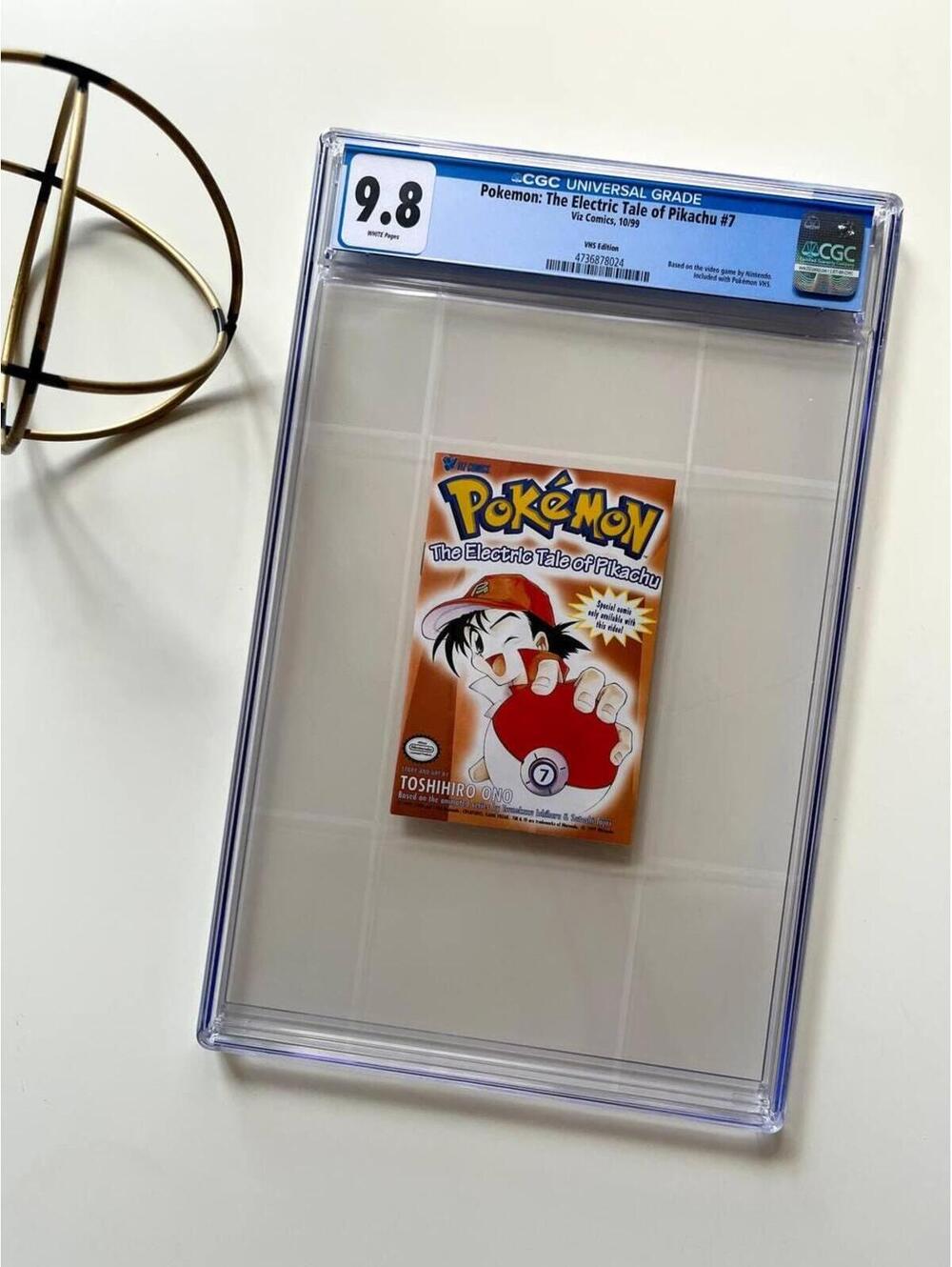 Pokemon The Electric Tale of Pikachu #7 CGC 9.8 (1999) Rare VHS Variant Comic
